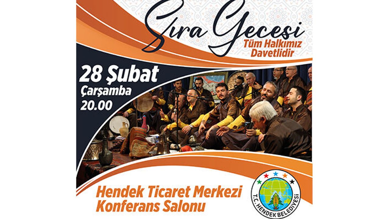 Hendek Belediyesi’nden Türkü Severlere Sıra Gecesi