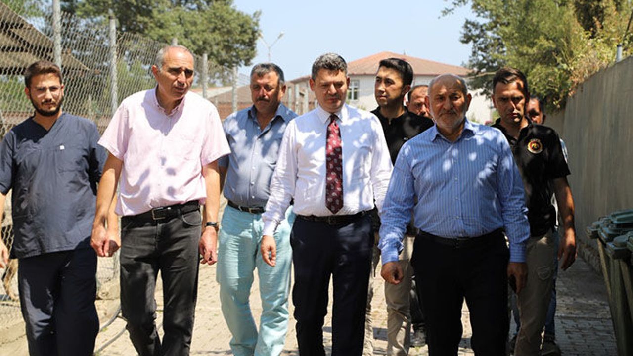 Başkan Püsküllü Ve Kaymakam Gökpınar’dan Hayvan Barınağı Ve Şantiye Alanına Ziyaret