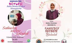 Yazar Rabia Chiristine Brodbeck söyleşi programı Düzenlenecek