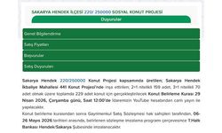 Hendek TOKİ Konut Belirleme Kurası 29 Nisan’da…