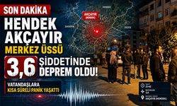 Hendek’te 3,6 Büyüklüğünde Deprem