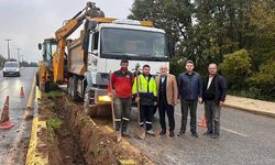 Hendek Devlet Hastanesi Yolunda Aydınlatma Çalışmaları Başladı