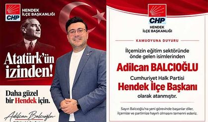CHP Hendek’te Sosyal Medya’dan Atama