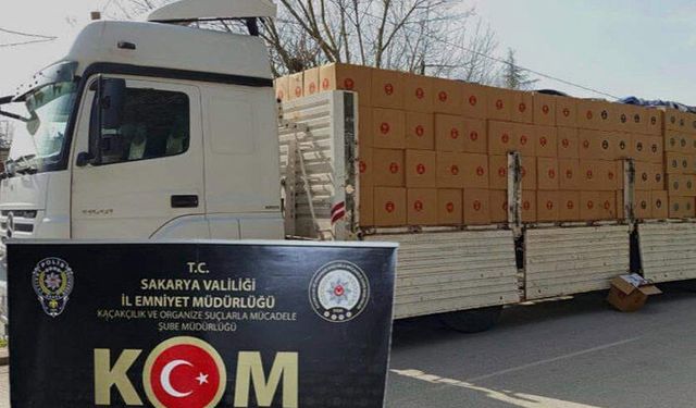 Hendek'te 10 Milyon Adet Makaron Yakalandı