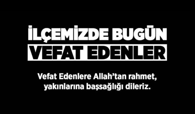 Aramızdan Ayrılanlar.