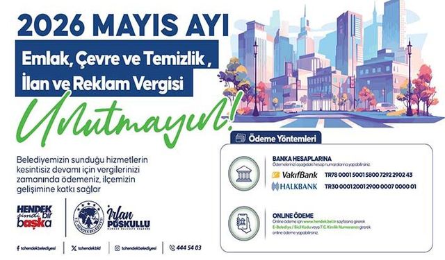 Hendek Belediyesinden ÇTV Uyarısı