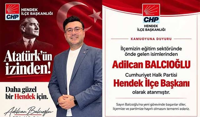 CHP Hendek’te Sosyal Medya’dan Atama