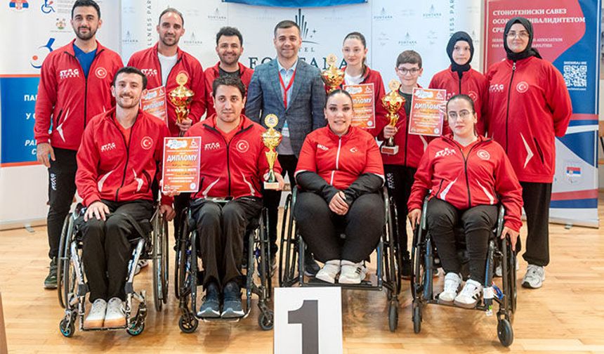 Para Masa Tenisi Balkan Şampiyonasında 10 Madalya