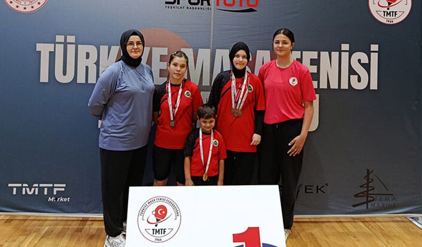 Hendek Olimpik Spor Kulübü Para Masa Tenisinde Ankara'dan Şampiyonlarla Döndü