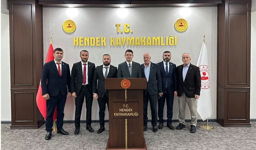 Kaymakam Gökpınar, Muhtarlar Derneği Yönetimini Kabul Etti